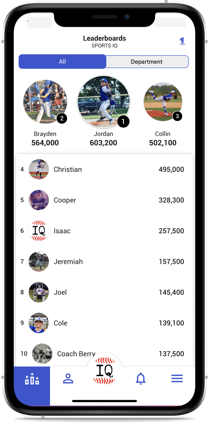 sports iq screenshot on iphone